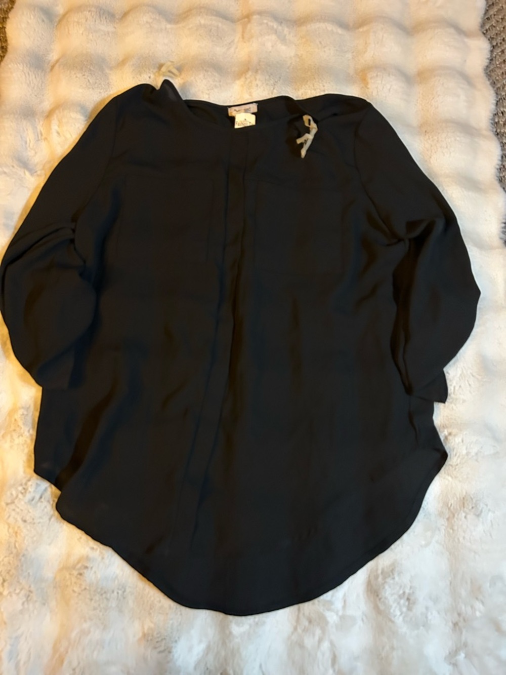Arche Black Long-Sleeve Blouse